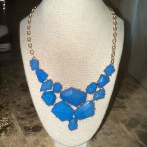 Chunky Blue Statement Necklace